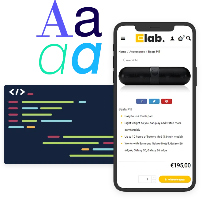 Custom webshopdesign bouwen met de Shoptrader API