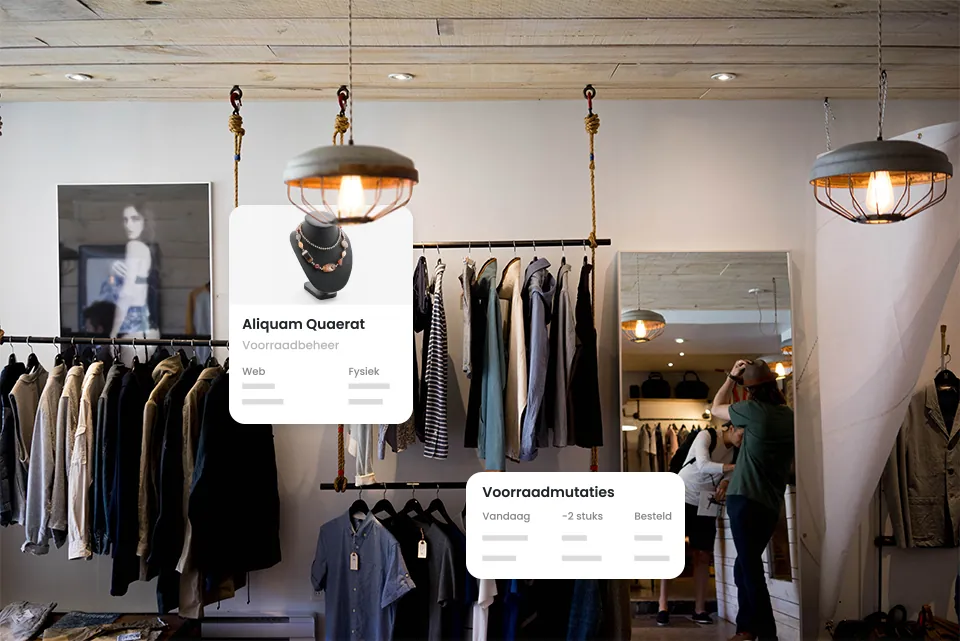 Voorraadbeheer van fysieke winkel en webshop in één Shoptrader systeem